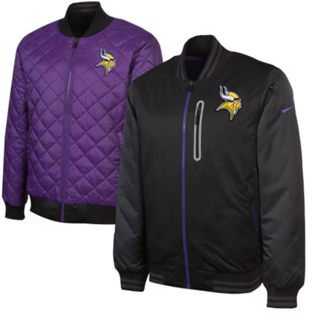 LKNW Nike Minnesota Vikings Sideline Destroyer Reversible Performance Jacket 2XL